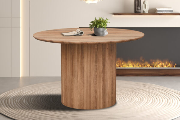 Lagos eettafel rond, kleur oude eik - Afbeelding 7