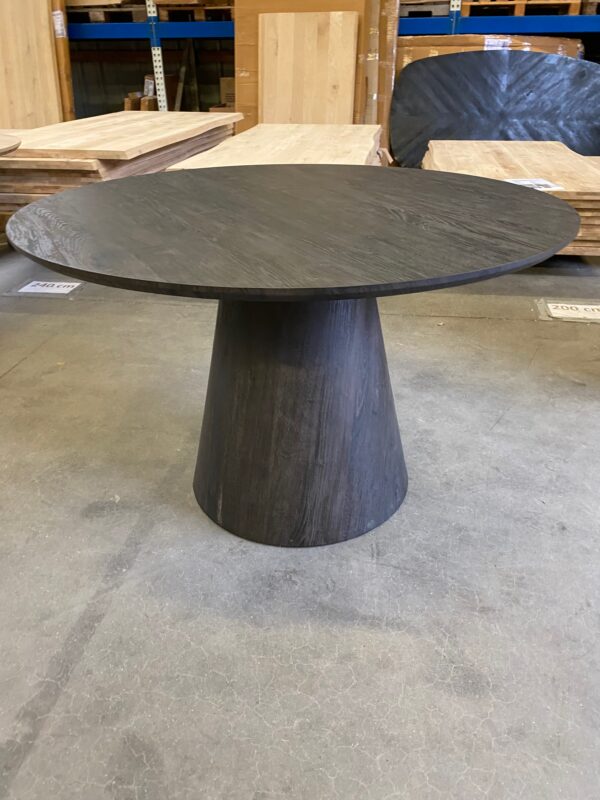 Tigo eettafel rond, kleur donkerbruin - Afbeelding 4